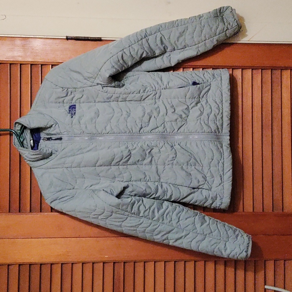 North Face women's size small gray and purple jacket